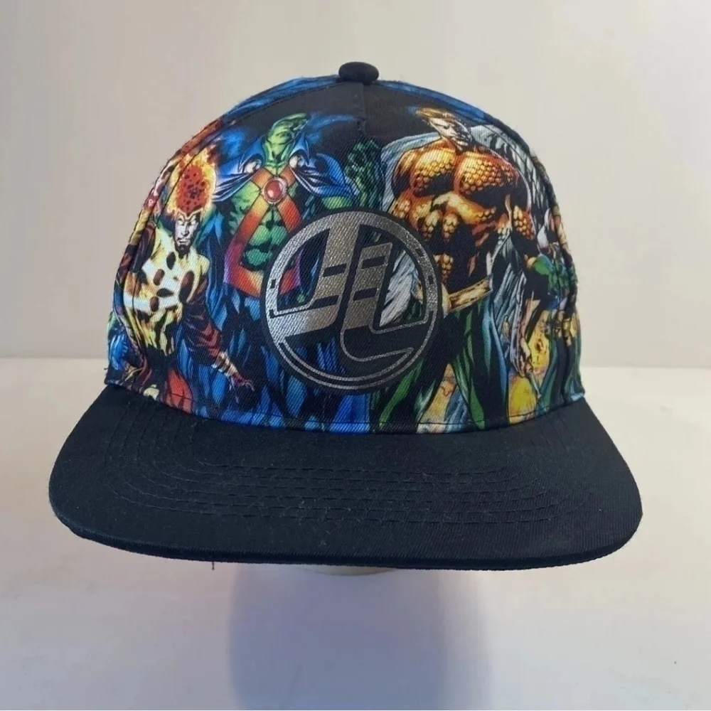 KIDS Youth DC Justice League Snapback Flat Bill Hat Cap One Size - Picture 1 of 6